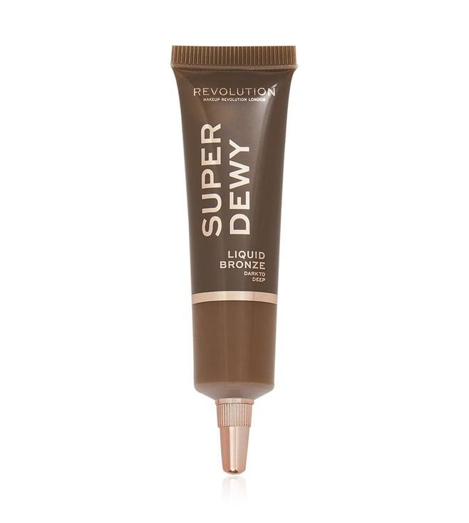 makeup revolution super dewy liquid bronzer dark to deep - 15 ml