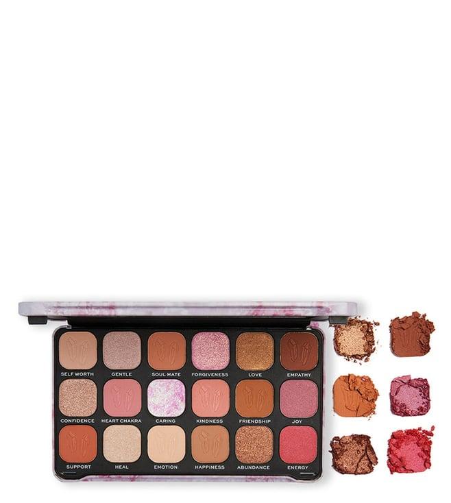 makeup revolution crystal aura forever flawless shadow palette rose quartz - 19.8 gm