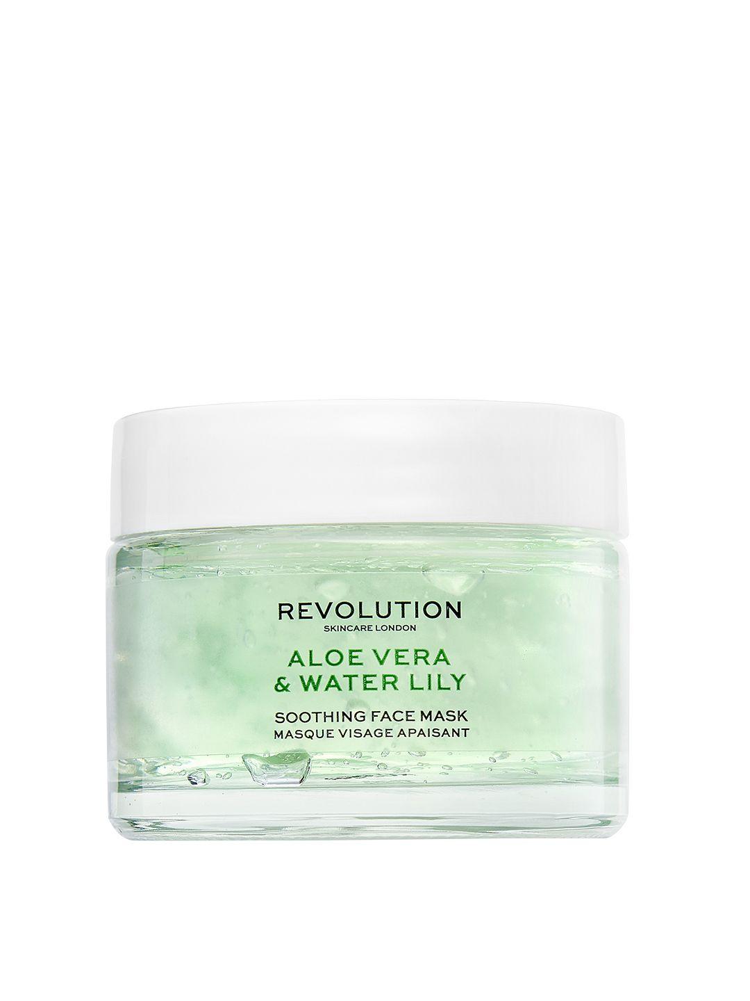 makeup revolution london aloe vera & water lily soothing face mask 50 ml