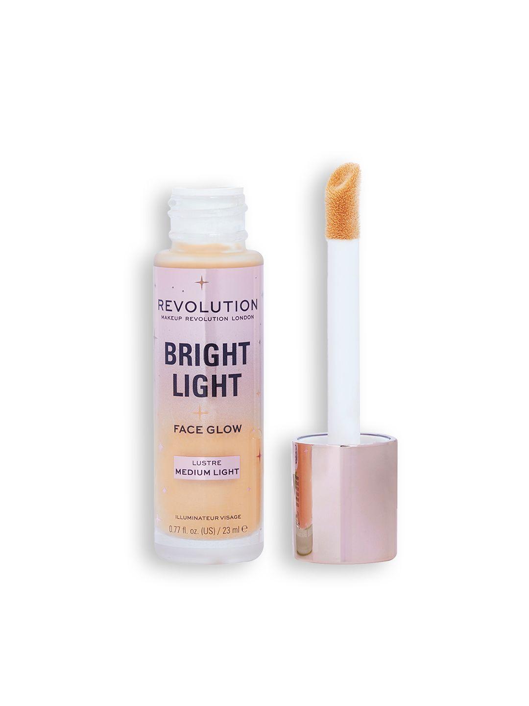 makeup revolution london bright light face glow primer 23ml - lustre medium light
