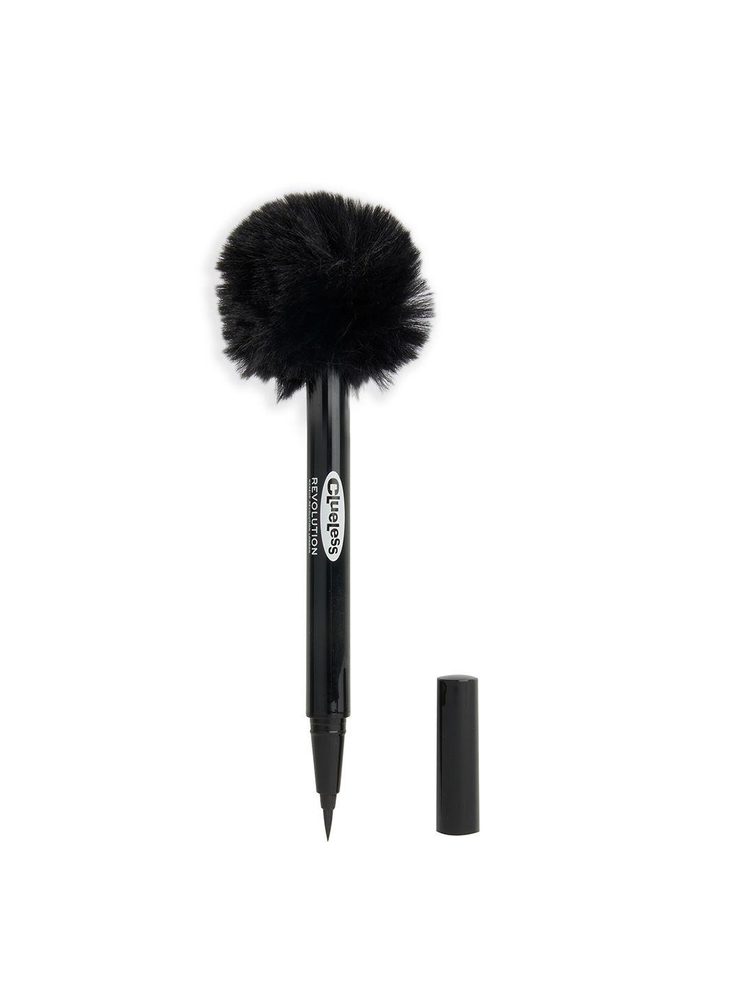 makeup revolution london clueless fluffy liquid eye liner 0.6 ml - jet black