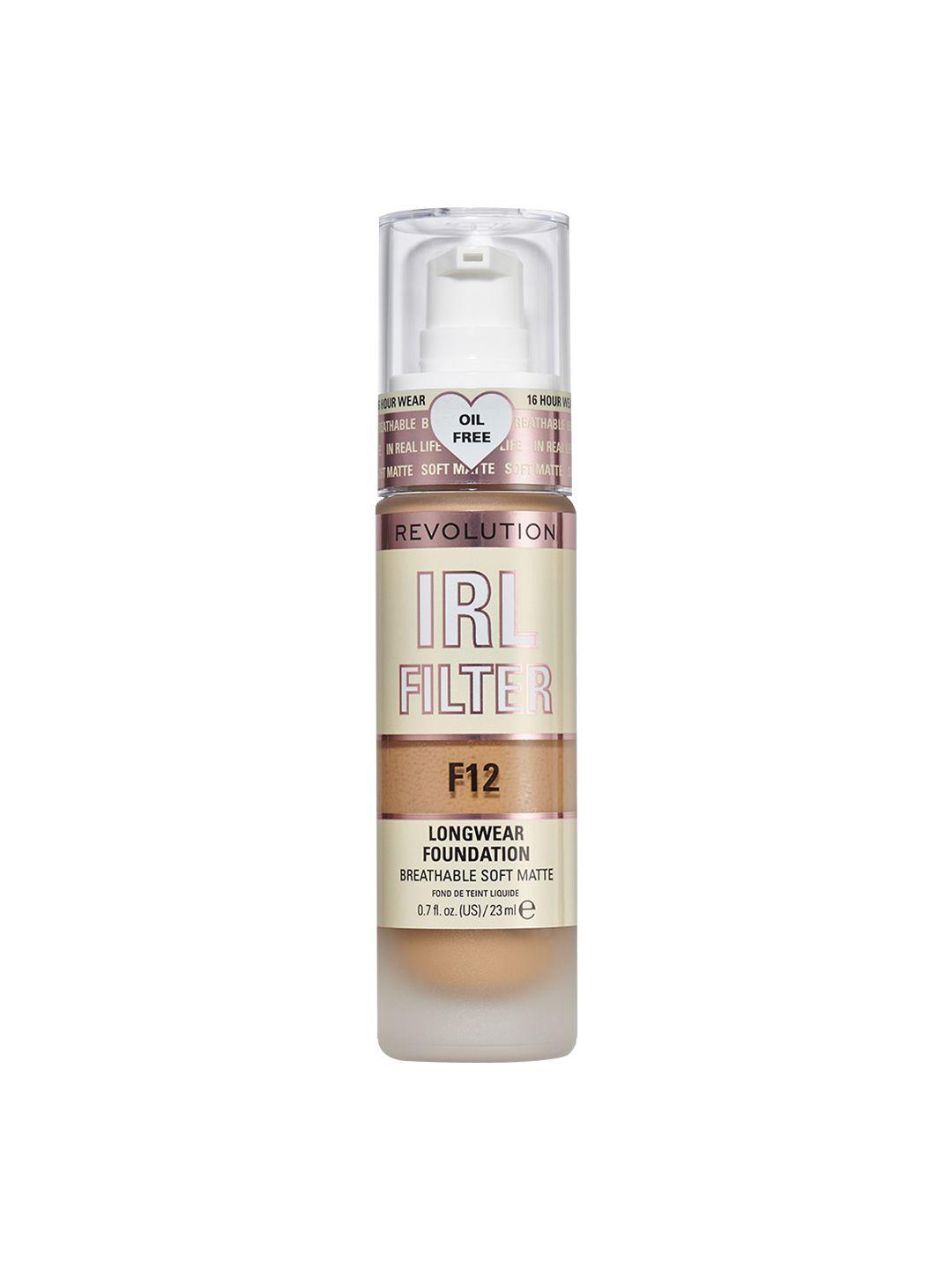 makeup revolution london irl filter longwear foundation with niacinamide 23 ml - shade f12