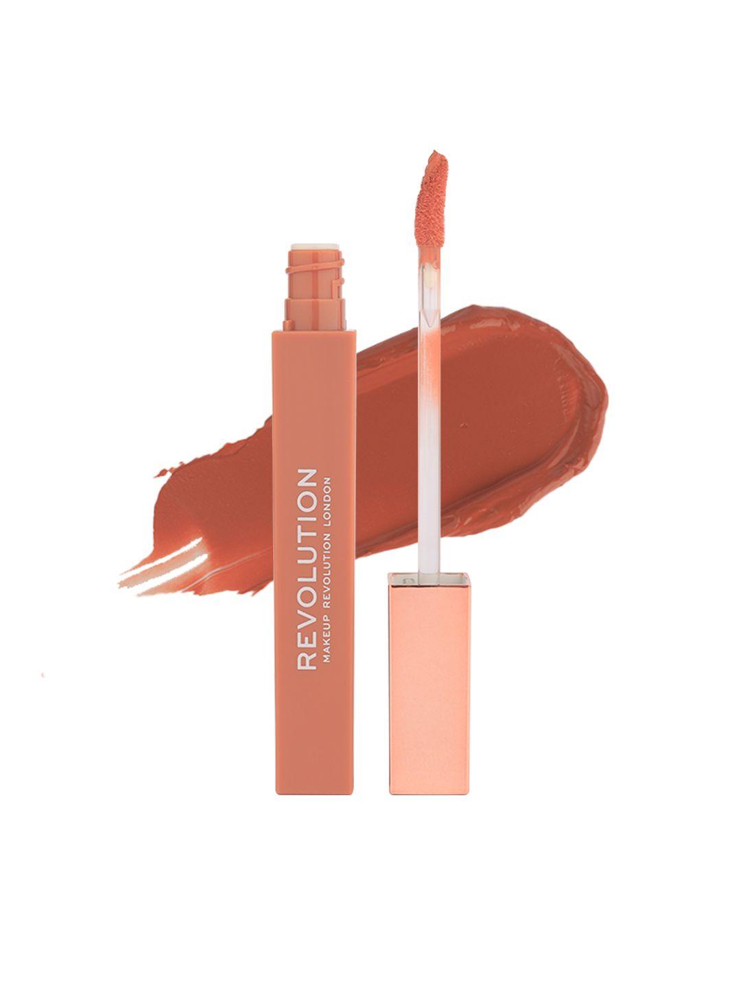 makeup revolution london irl whipped longwear lip creme 1.8 ml - espresso nude