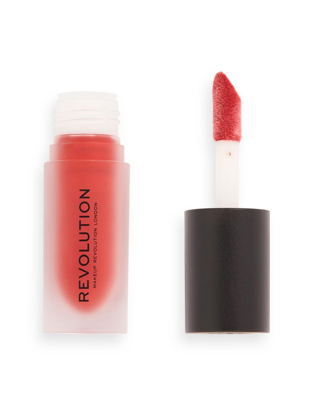 makeup revolution london matte bomb liquid lipstick - lure red