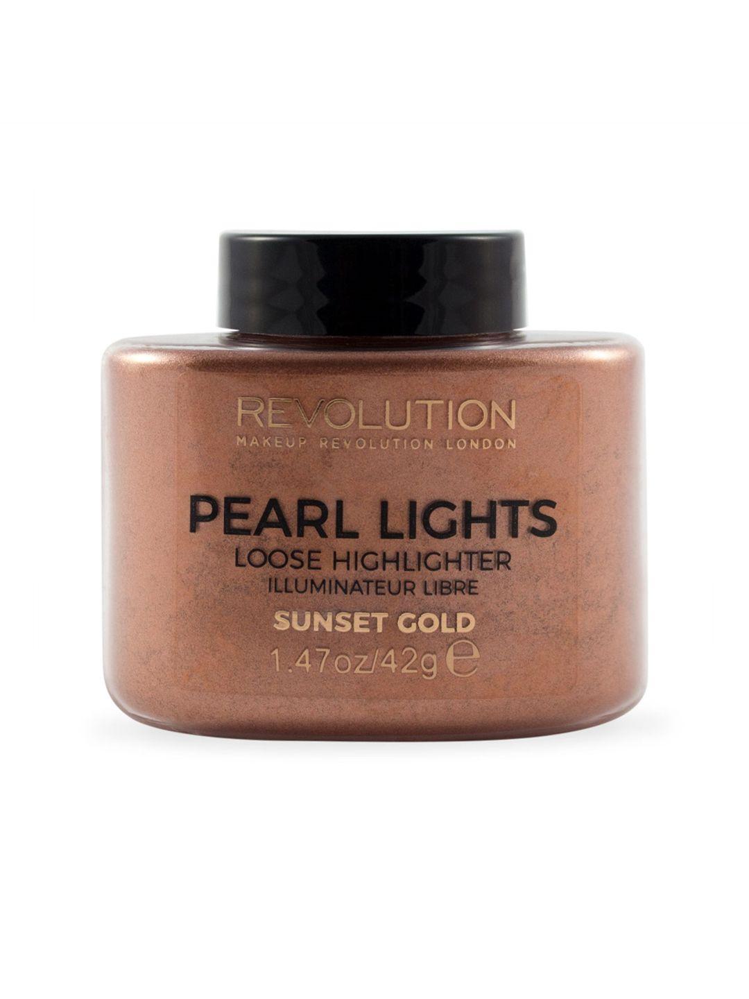 makeup revolution london pearl lights sunset gold loose highlighter 20482