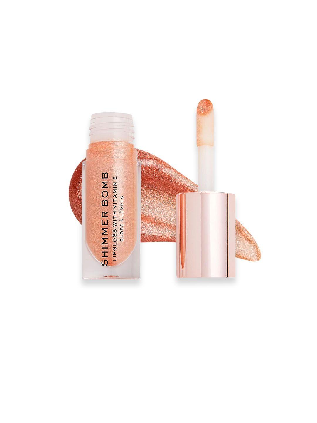 makeup revolution london shimmer bomb lip gloss with vitamin e 4.5ml - starlight