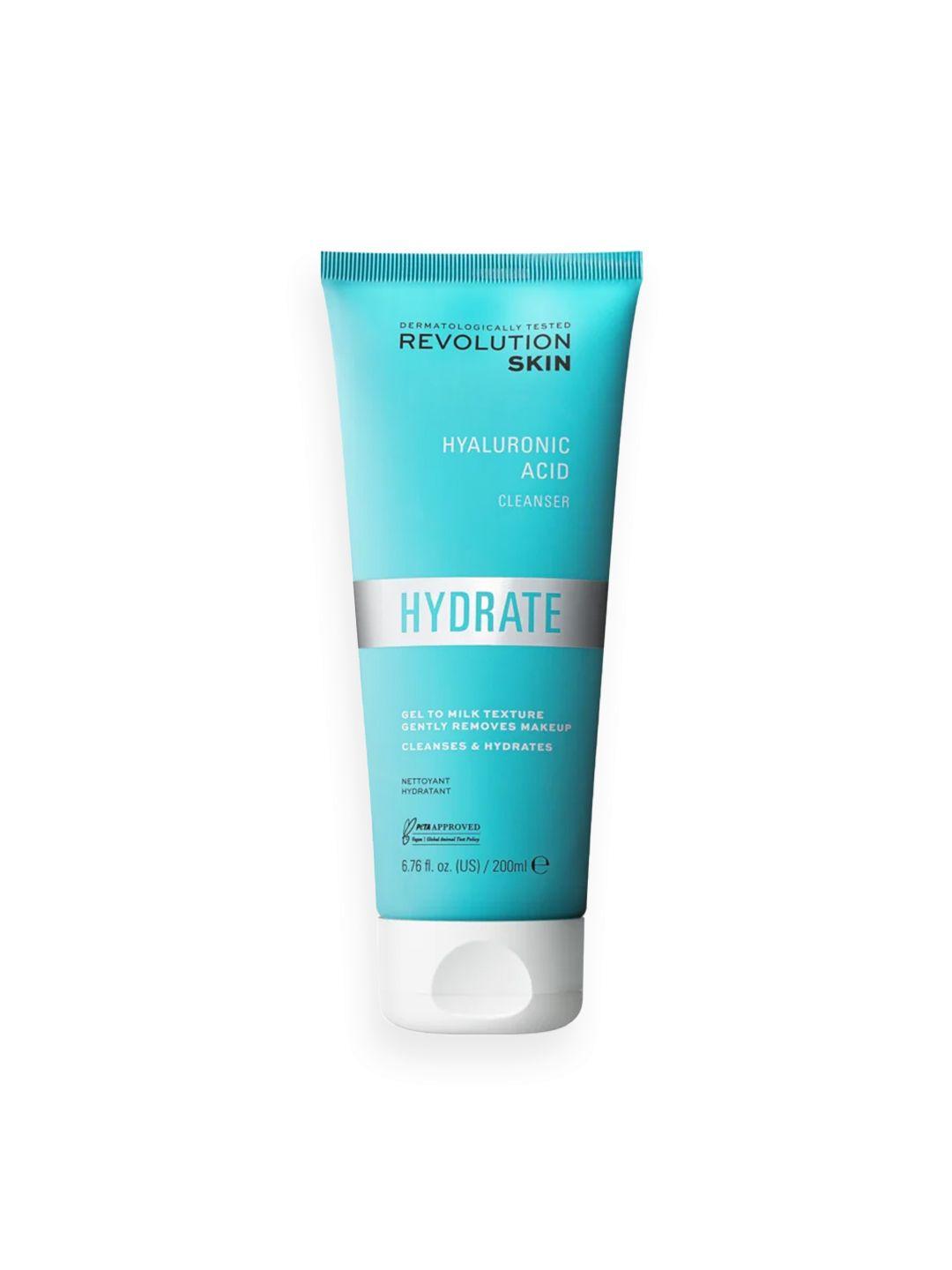 makeup revolution london skincare hydrate hyaluronic acid cleanser - 200ml