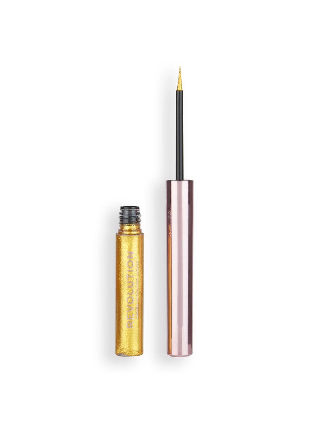 makeup revolution london ultimate lights chromatic eyeliner 2.4ml - gold gleam