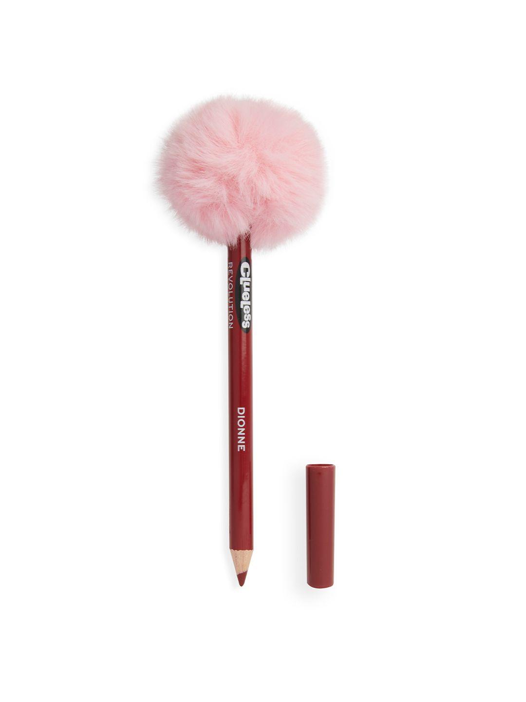 makeup revolution london x clueless lip liner with pom-pom top - dionne