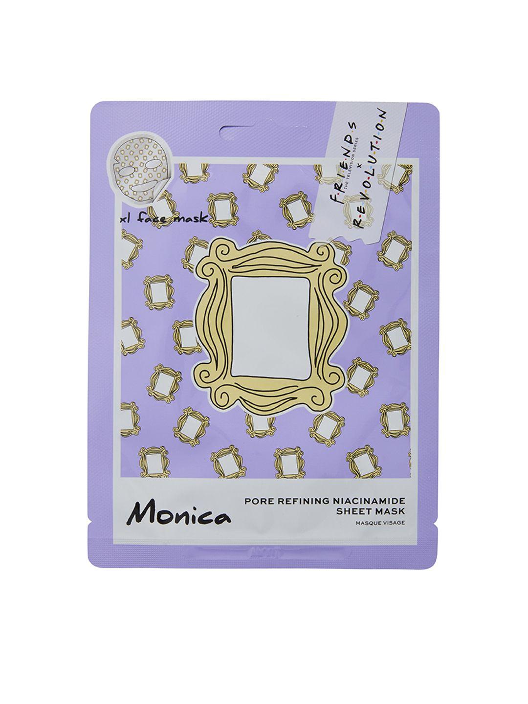 makeup revolution london x friends monica pore refining niacinamide sheet mask