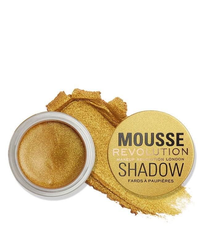 makeup revolution mousse shadow gold - 4 gm