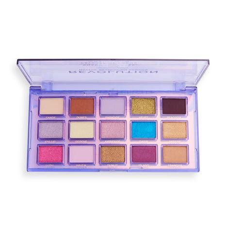 makeup revolution reflective eyeshadow palette - ultra violet