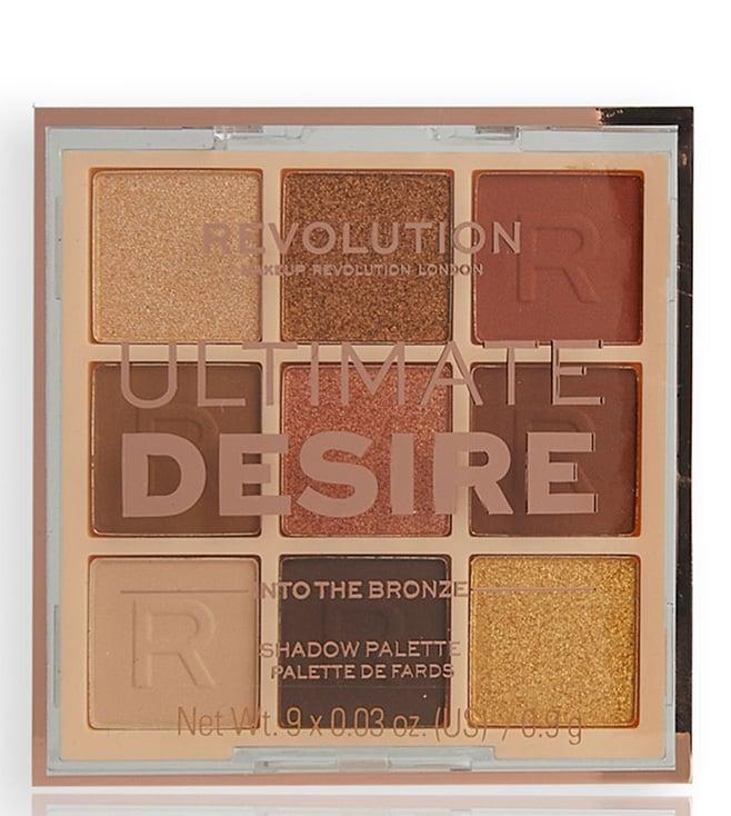 makeup revolution ultimate desire shadow palette into the bronze - 8.1 gm