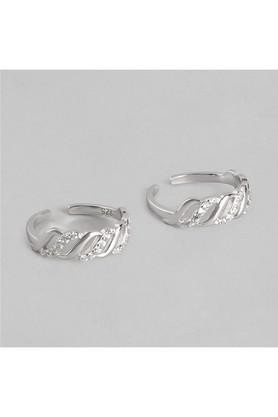 making waves 925 sterling silver toe ring