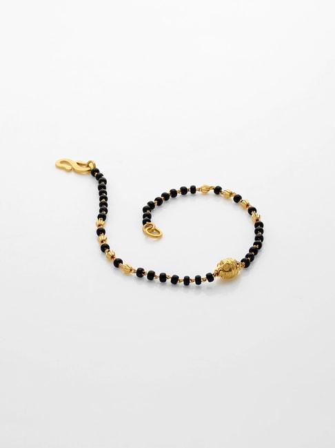 malabar gold & diamonds 22k yellow gold mangalsutra bracelet for women