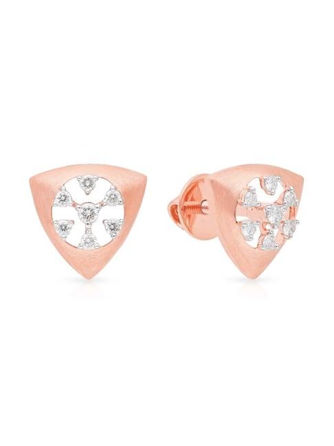 malabar gold and diamonds 18k gold earrings for women