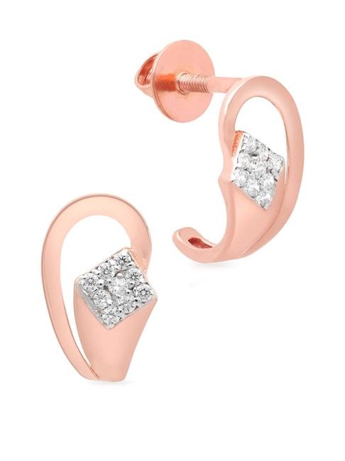 malabar gold and diamonds 18k gold earrings for women