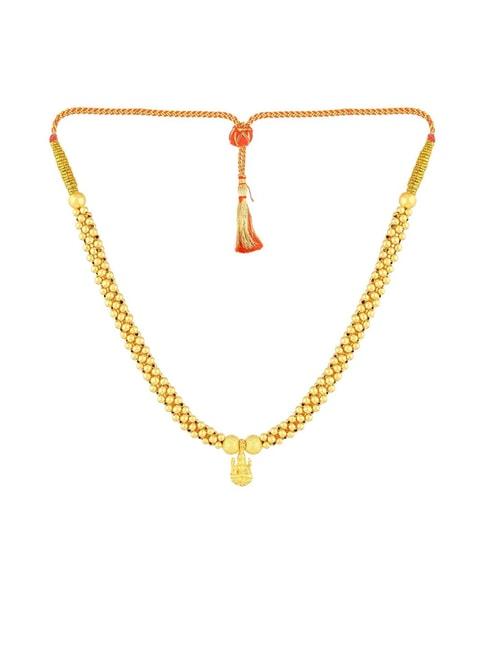 malabar gold and diamonds 22k gold necklace for women