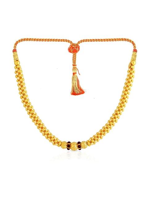 malabar gold and diamonds 22k gold necklace for women