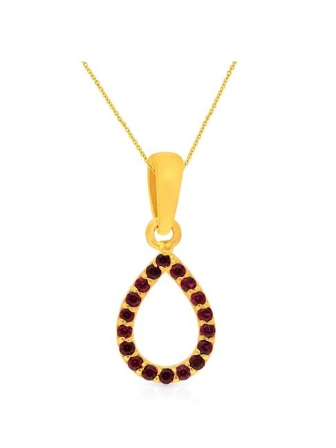 malabar gold and diamonds 22k gold pendant without chain for women