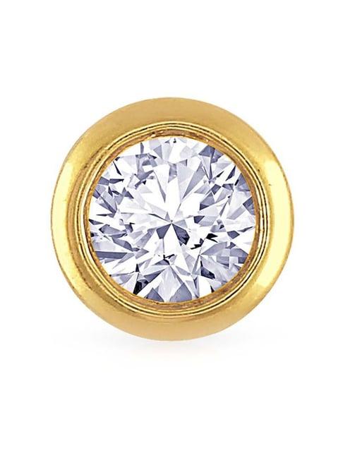 malabar gold and diamonds 18 kt gold & diamond nosepin