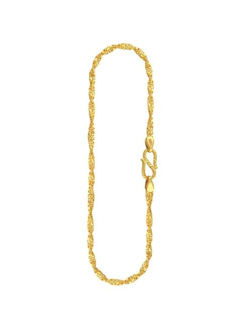 malabar gold and diamonds 22k gold chain for women