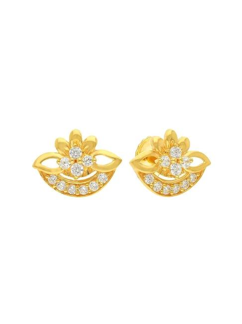 malabar gold and diamonds 22k gold earrings for women