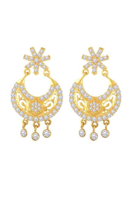 malabar gold and diamonds 22k gold earrings