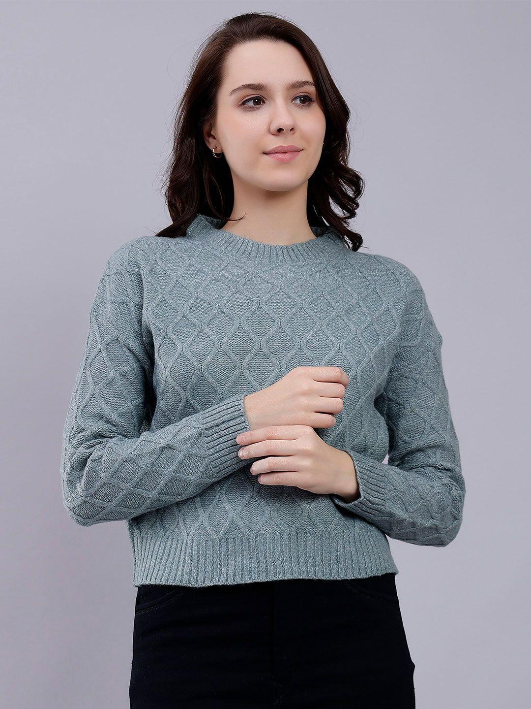 malachi self design acrylic pullover sweater