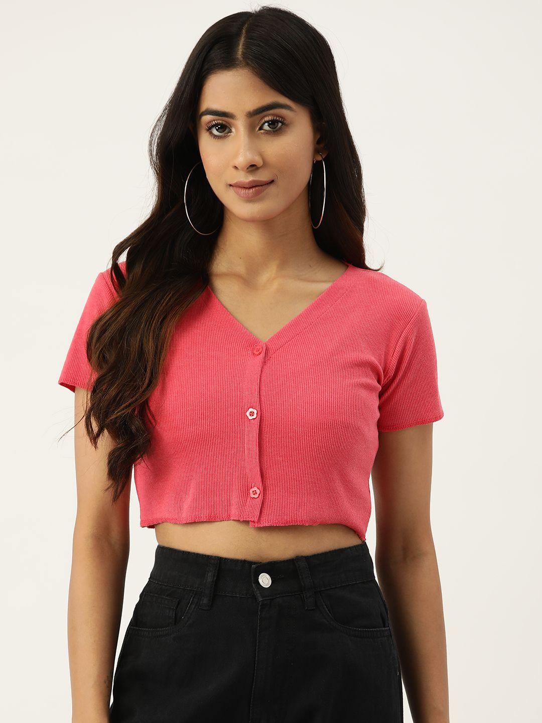 malachi solid cotton ribbed crop top
