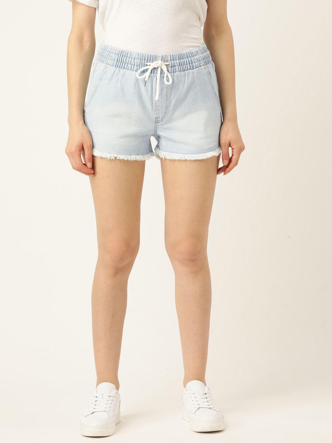 malachi women high-rise denim shorts