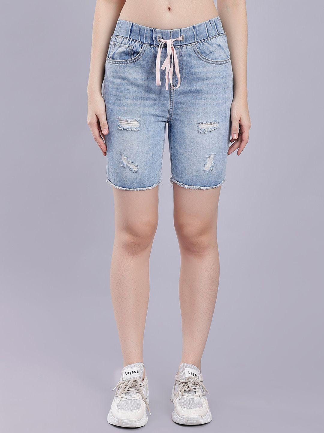 malachi women mid rise denim shorts