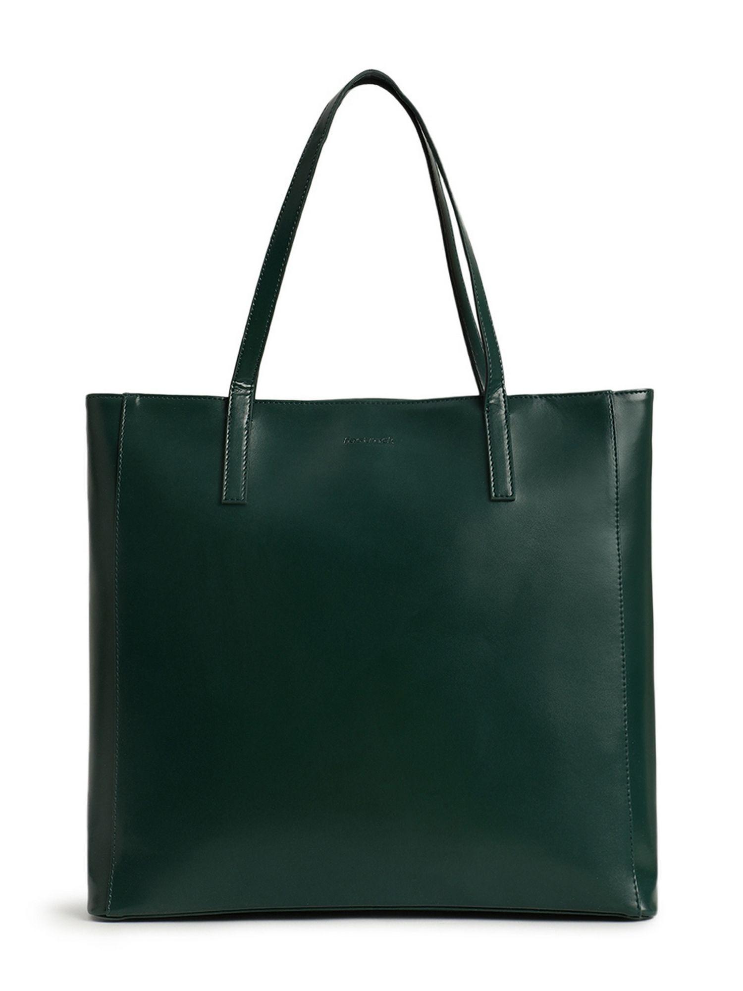 malachite green college tote bag for women