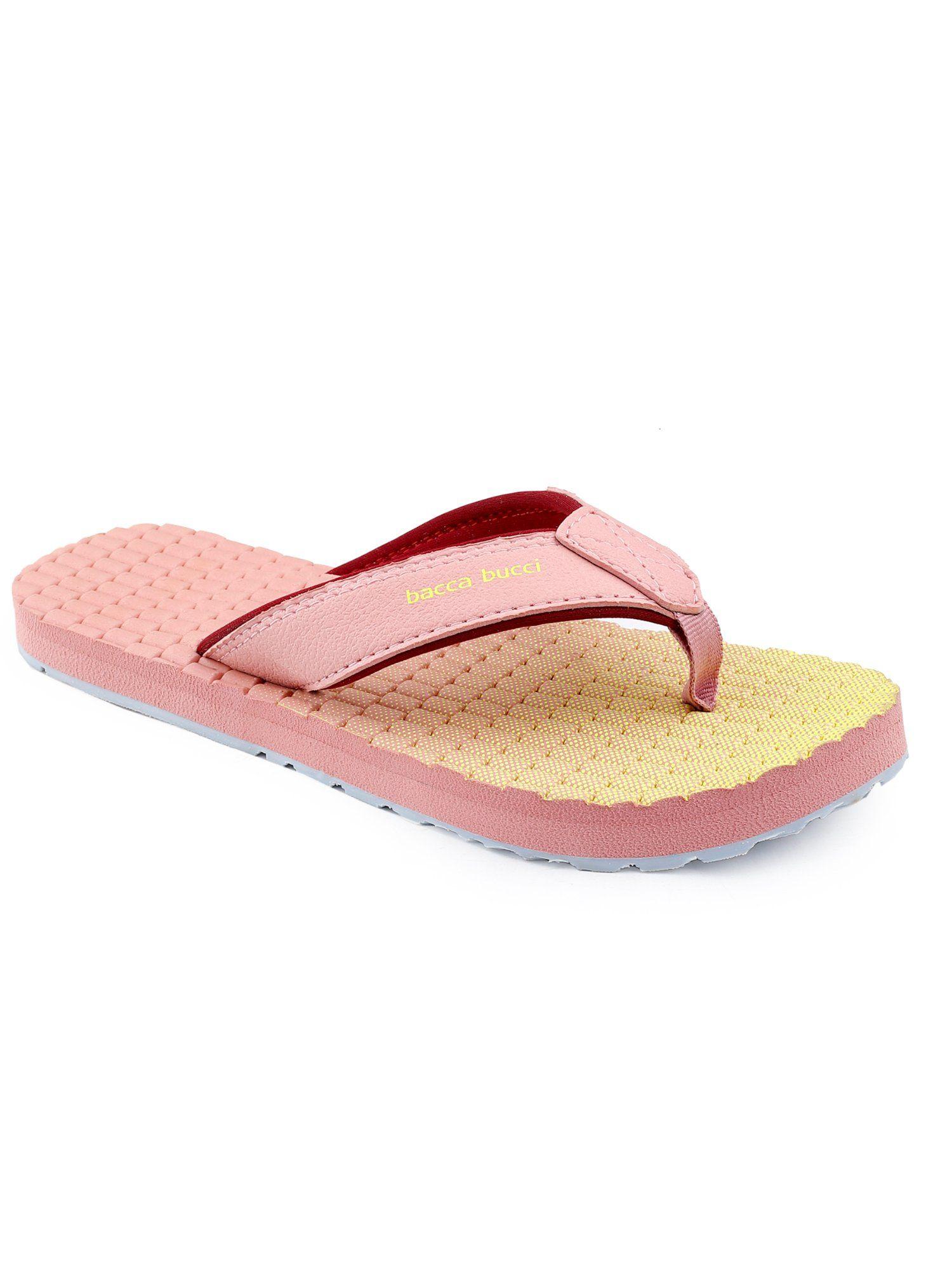 maldives cloud flipflops with non-slip rubber outsole-peach