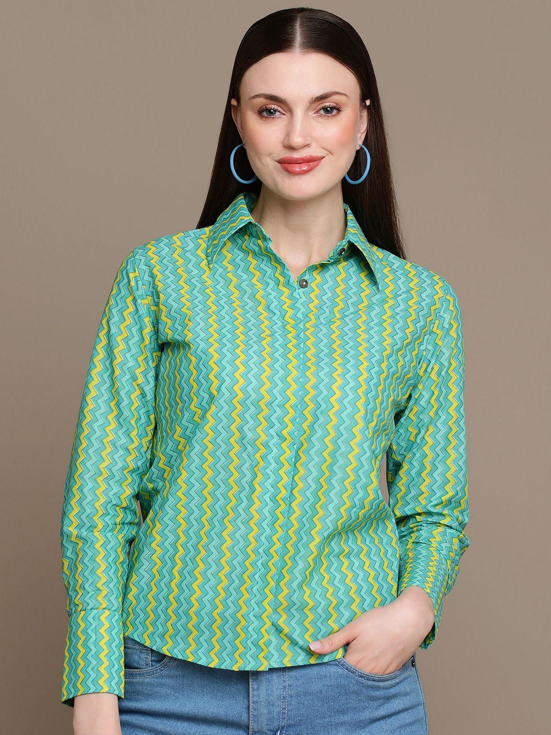 malhaar relaxed fit printed opaque party shirt