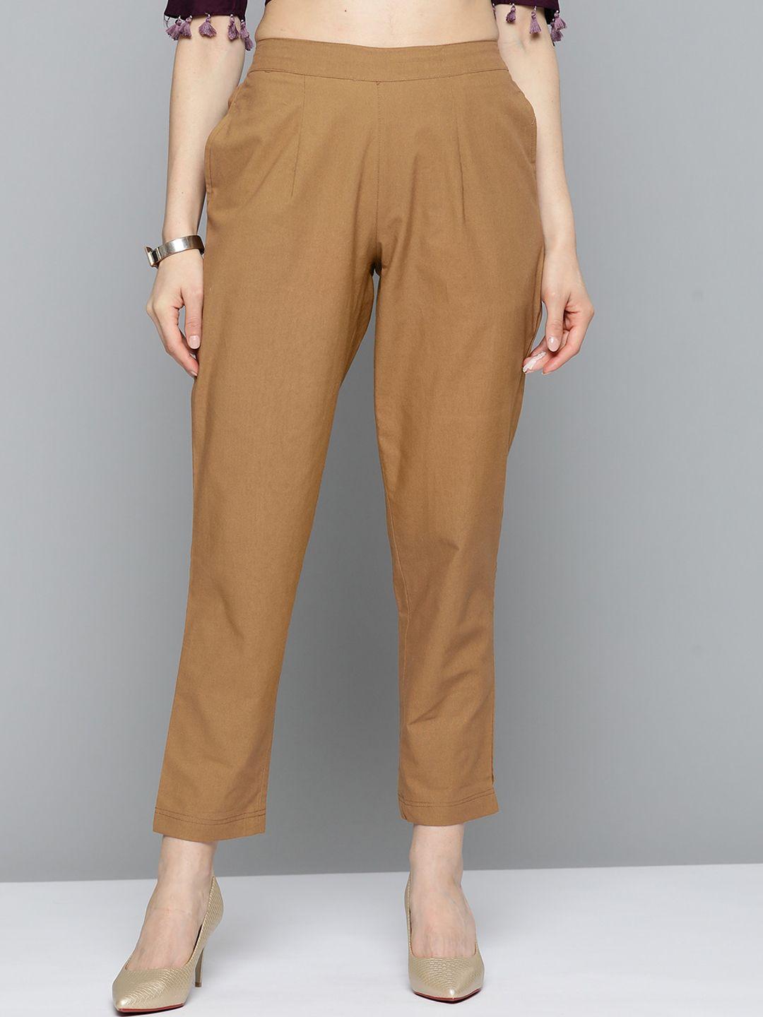 malhaar women pleated cropped trousers