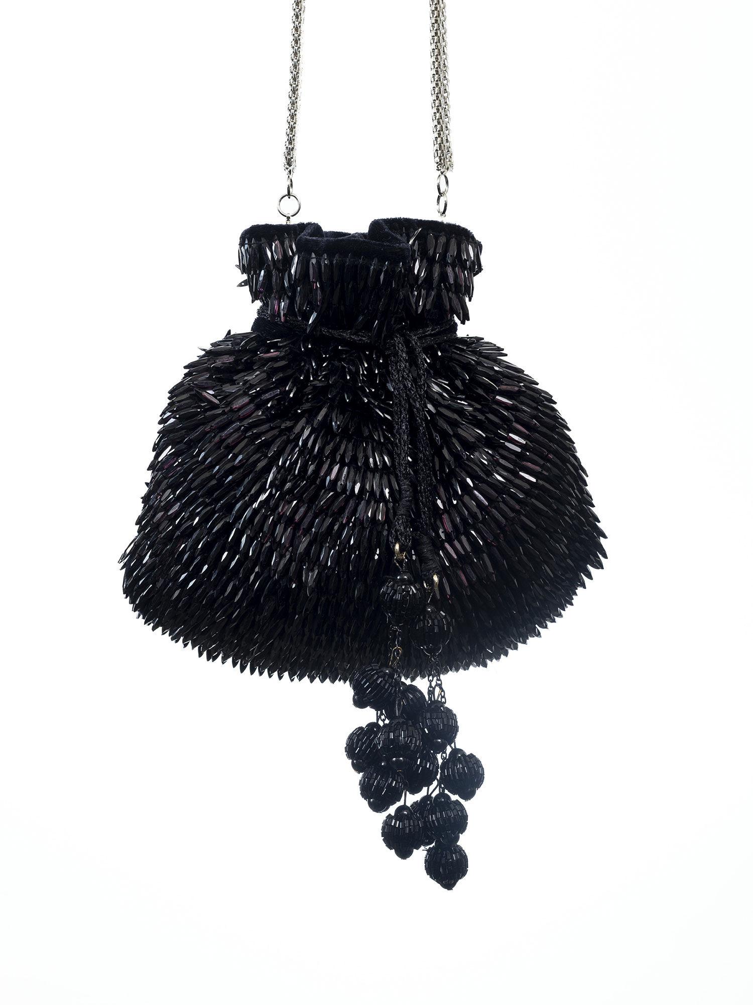 malifescent black potli bag