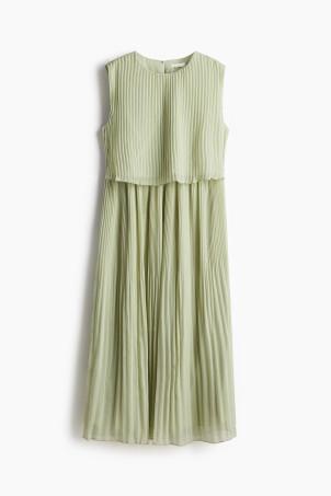 mama pleated nursing dress