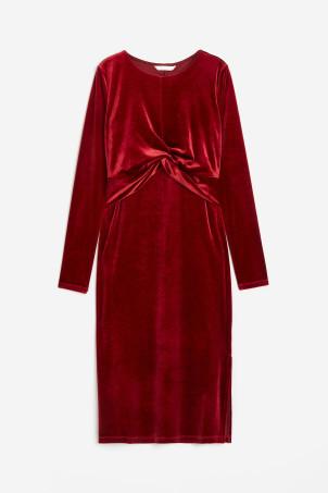 mama velour nursing dress