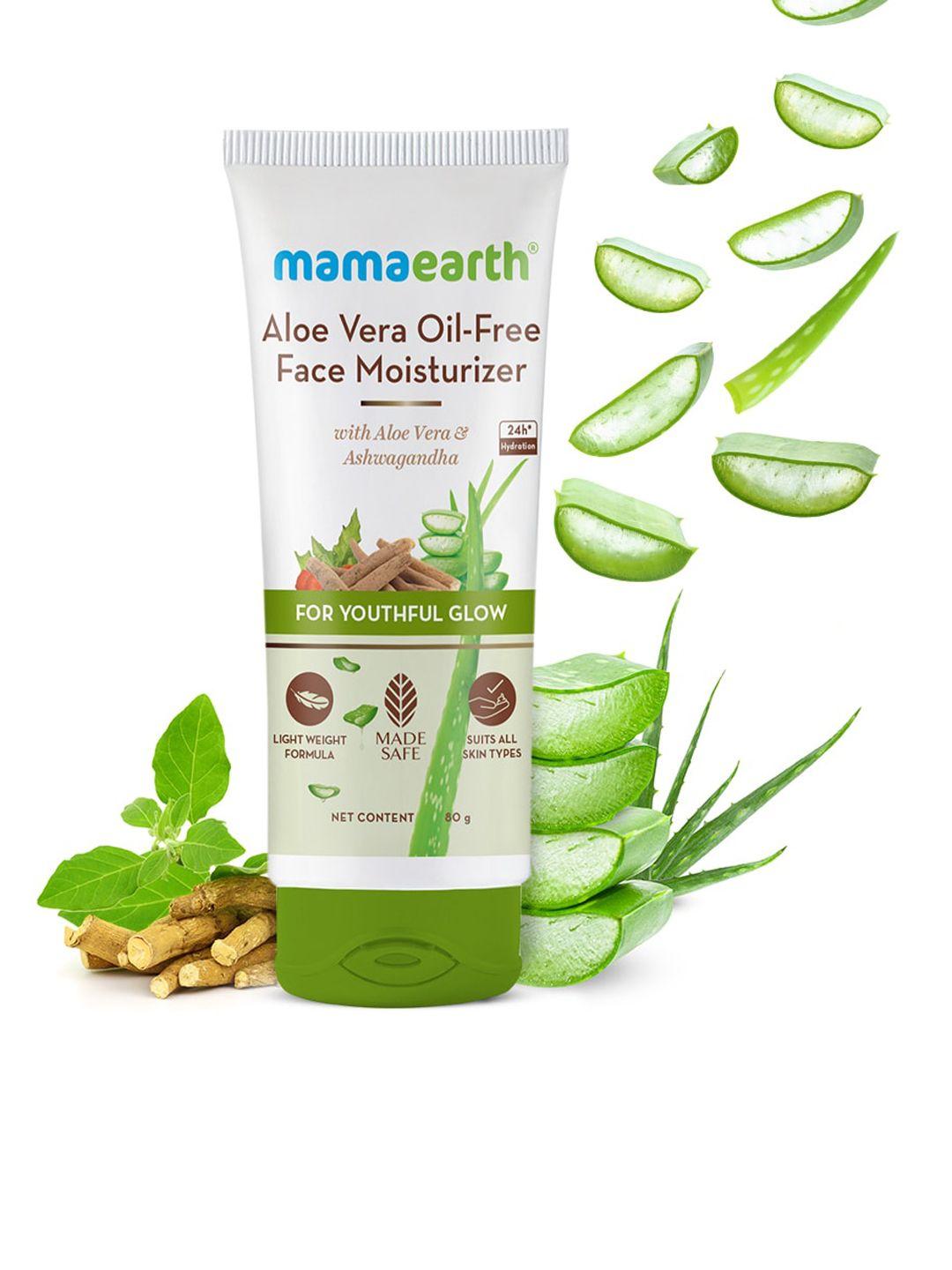 mamaearth aloe vera oil-free face moisturizer with ashwagandha 80 g