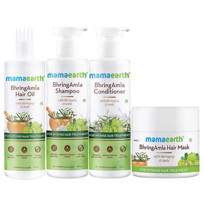 mamaearth bhringamla hair care kit