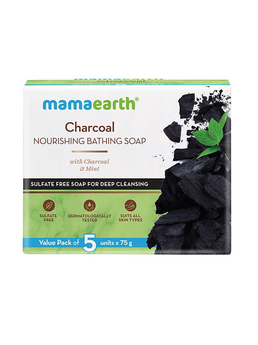 mamaearth black charcoal nourishing bathing soap 75g