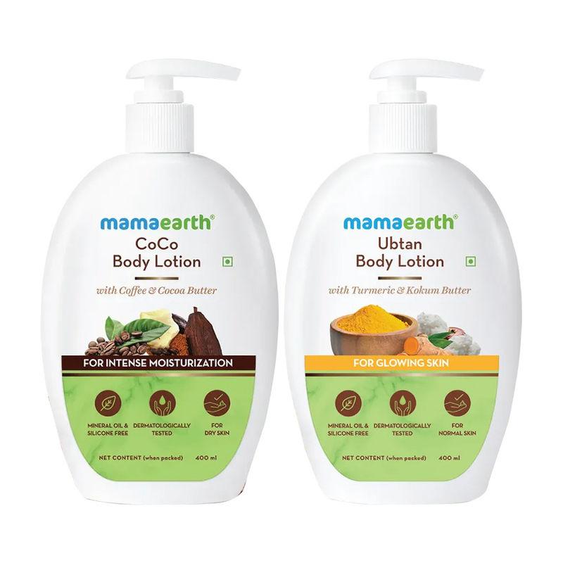 mamaearth body lotion - ubtan + coco