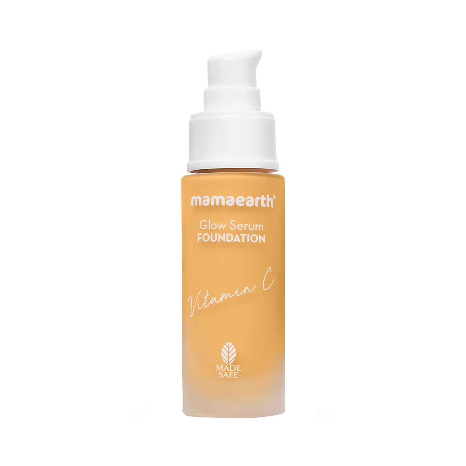 mamaearth glow serum foundation - 02 crème glow (30ml)