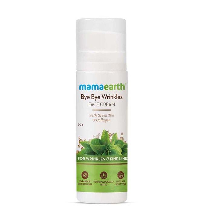 mamaearth green tea & collagen bye bye face cream - 30 gm