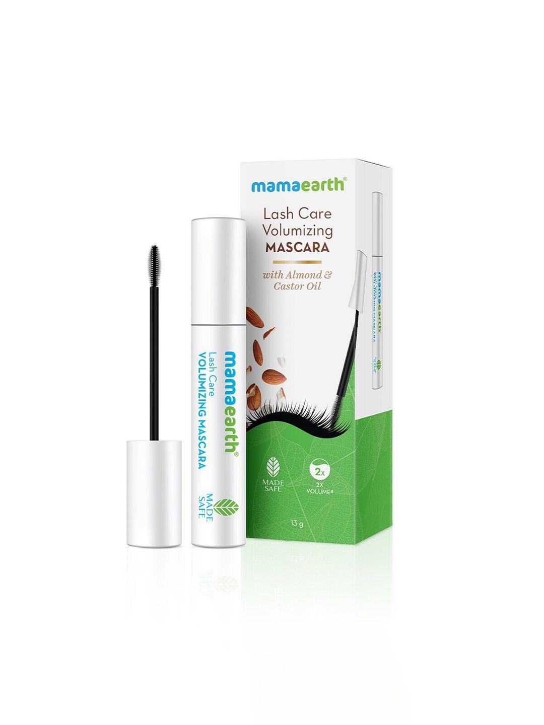 mamaearth lash care with almond & castor oil volumizing mascara 13g