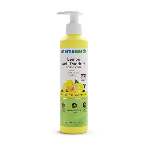 mamaearth lemon anti-dandruff conditioner with lemon & ginger for soft & smooth hair (250 ml)