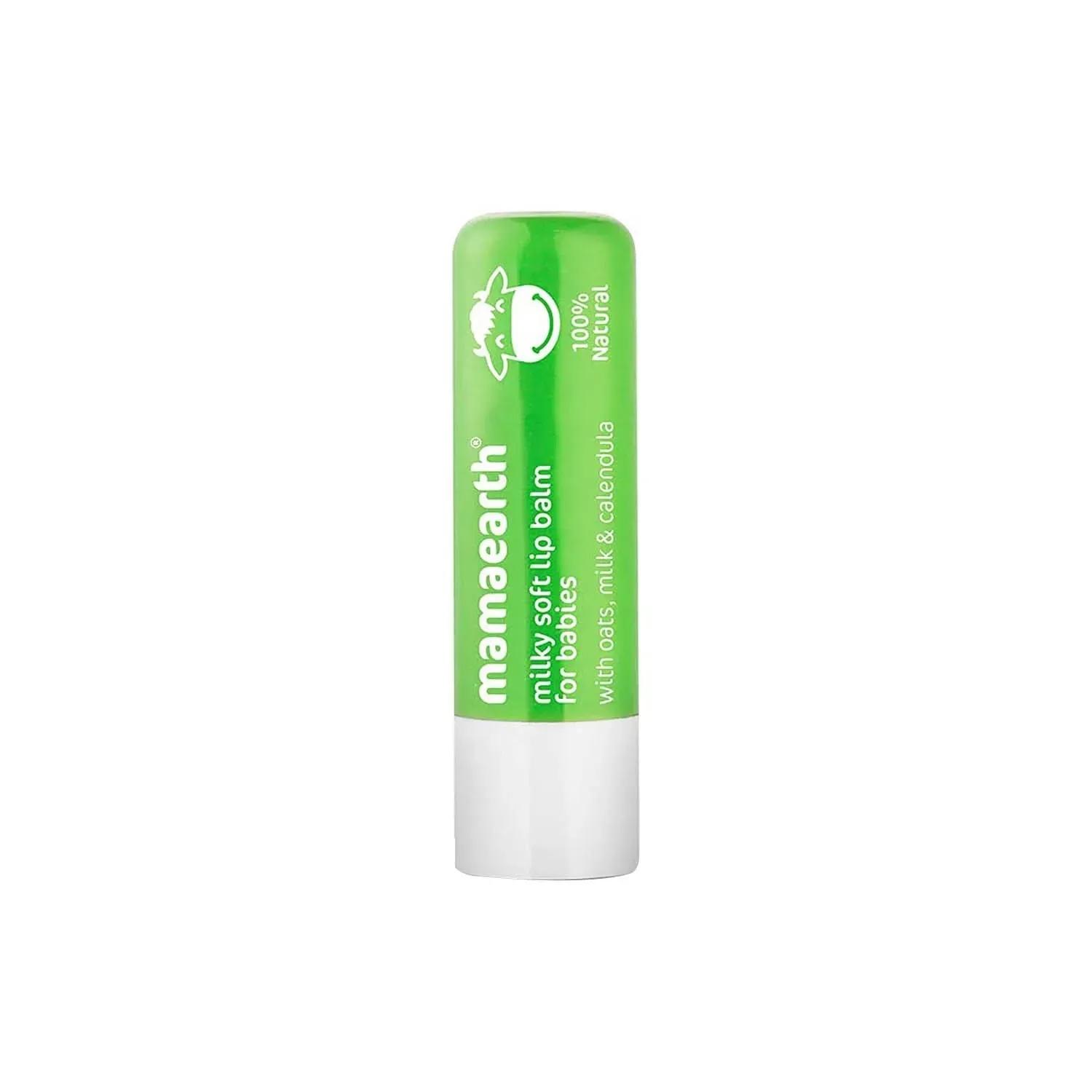 mamaearth milky soft natural lip balm for babies (4g)