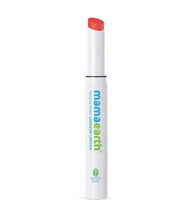 mamaearth moisture matte longstay lipstick melon red - 2 gm