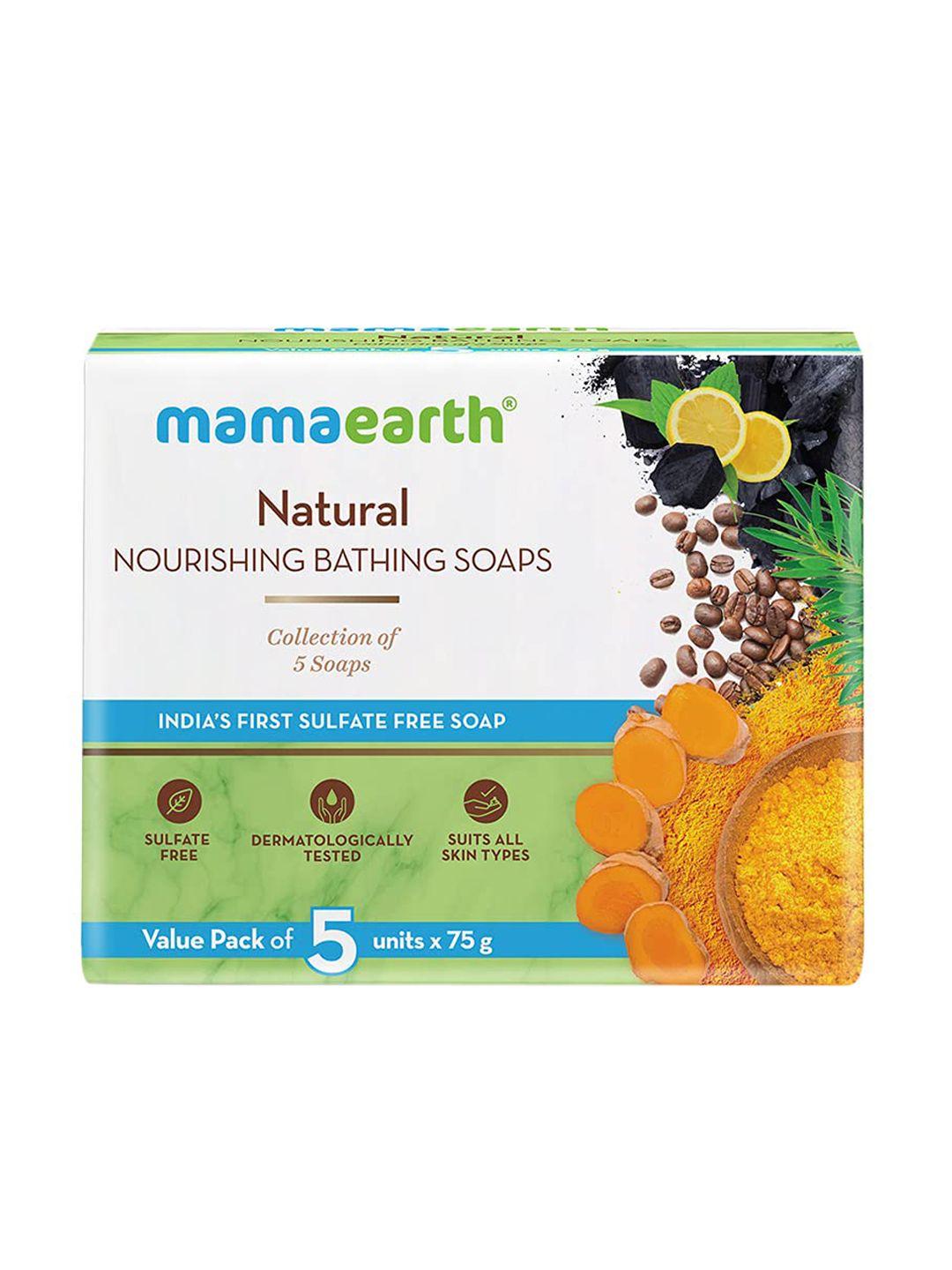 mamaearth natural nourishing bathing soaps- 75gm each